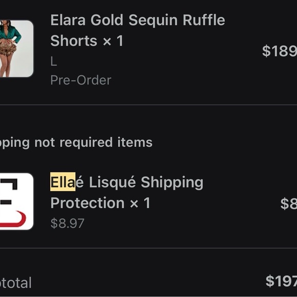 Sequin Ruffle Shorts - Picture 3 of 5